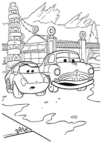 صفحات تلوين سيارات (ديزني) – الصفحة 96