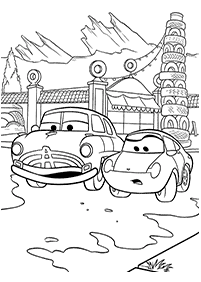صفحات تلوين سيارات (ديزني) – الصفحة 13