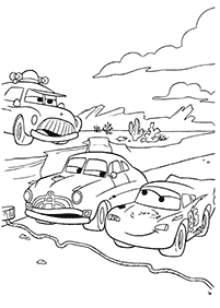 صفحات تلوين سيارات (ديزني) – الصفحة 16