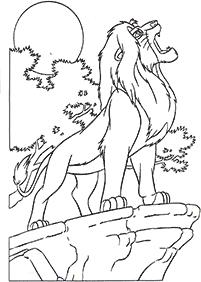 صفحات تلوين الأسد الملك – الصفحة 49