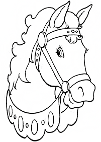 horse coloring pages - page 45