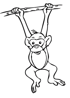 coloring pages (monkeys)