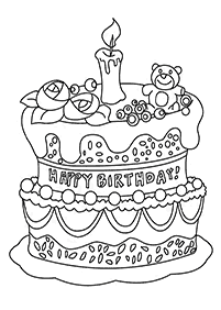 birthday coloring pages - page 44