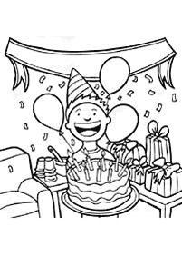 birthday coloring pages - page 76