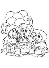 birthday coloring pages - page 80