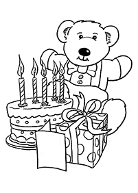 birthday coloring pages - page 81