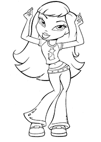 bratz coloring pages - page 7