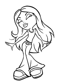 bratz coloring pages - page 8