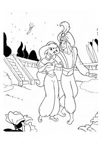 aladdin coloring pages - page 119