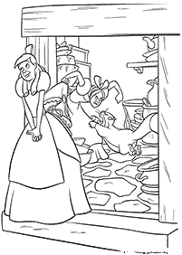 cinderella coloring pages - page 31