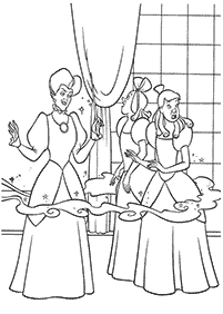 cinderella coloring pages - page 37