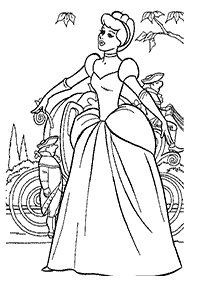 cinderella coloring pages - page 40