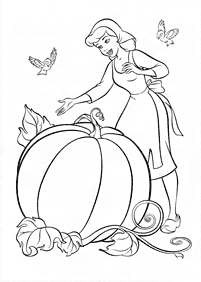 cinderella coloring pages - page 44