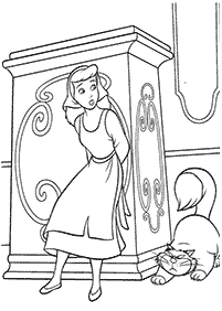 cinderella coloring pages - page 47