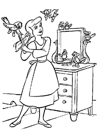 cinderella coloring pages - page 7