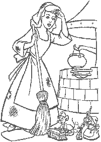 cinderella coloring pages - page 83