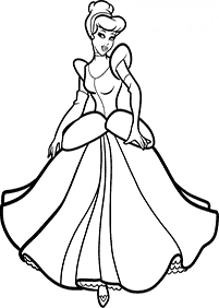 cinderella coloring pages - page 85