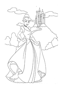 cinderella coloring pages - page 88