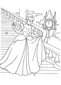 cinderella coloring pages - page 89