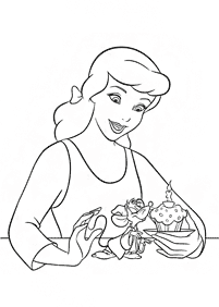 cinderella coloring pages - page 90