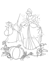 cinderella coloring pages - page 92