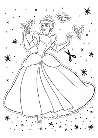 cinderella coloring pages - page 96