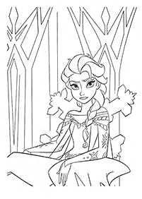 elsa coloring pages - page 12