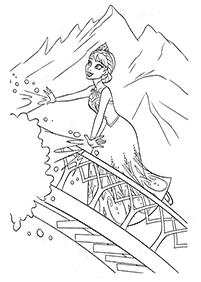 elsa coloring pages - page 16