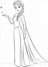 elsa coloring pages - page 19