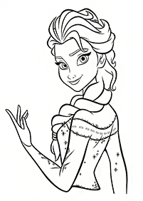 elsa coloring pages - page 4