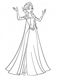 elsa coloring pages - page 6