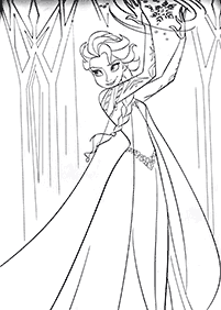 elsa coloring pages - page 7