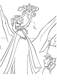 elsa coloring pages - page 8