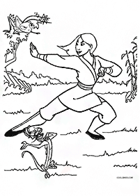 mulan coloring pages - page 76
