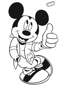 mickey mouse coloring pages - page 14