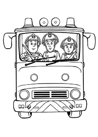 fireman sam coloring pages - page 37