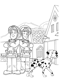 fireman sam coloring pages - page 52
