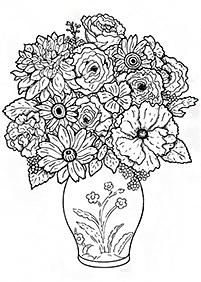 flower coloring pages - Page 27