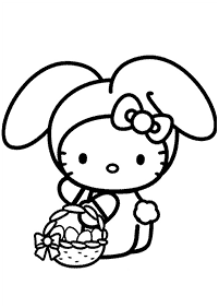 hello kitty coloring pages - page 107