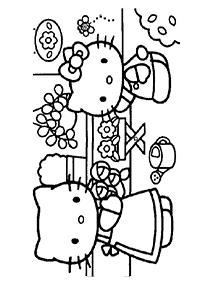 hello kitty coloring pages - page 108