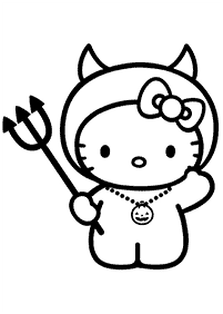 hello kitty coloring pages - page 109