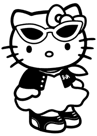 hello kitty coloring pages - page 111