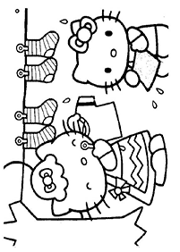 hello kitty coloring pages - page 113