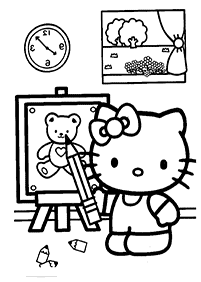 hello kitty coloring pages - page 116