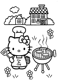 hello kitty coloring pages - page 119