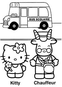 hello kitty coloring pages - page 59
