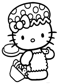 hello kitty coloring pages - page 60