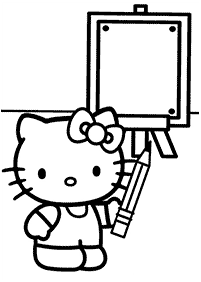 hello kitty coloring pages - page 61