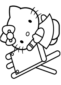 hello kitty coloring pages - page 62