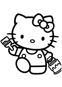 hello kitty coloring pages - page 63